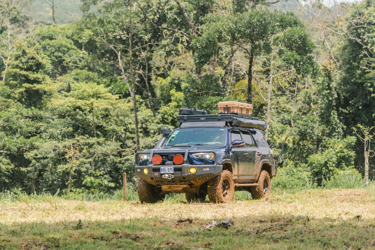 Toyota 4Runner Premium parked in a jungle clearing